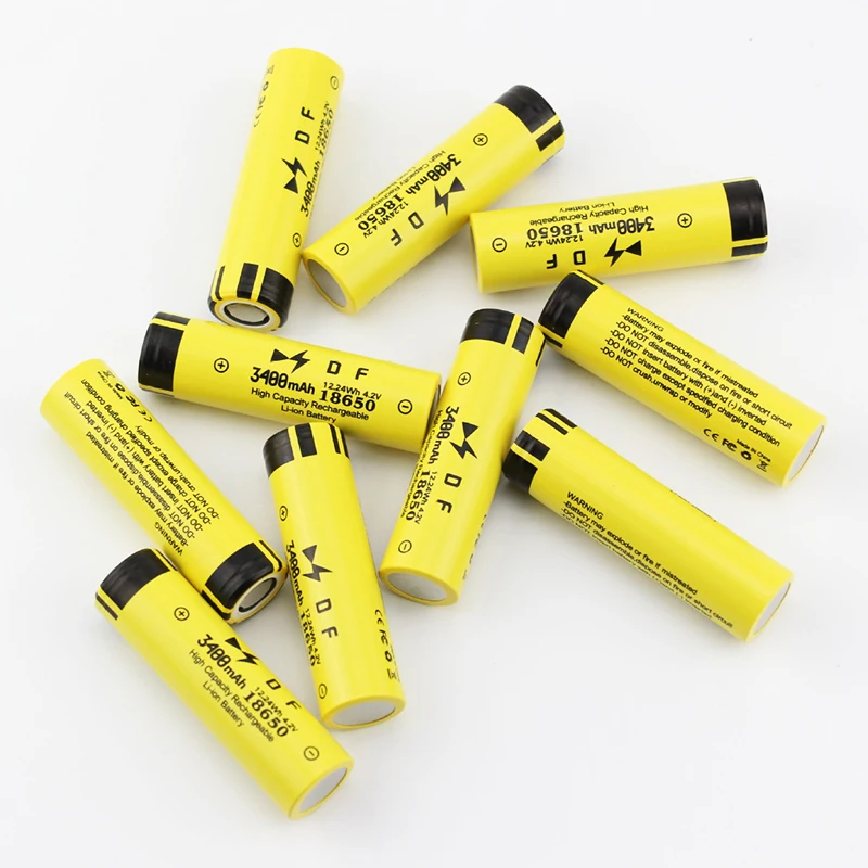 NCR18650 Battery 3.7V 3400mAh Li-ion Lithium Rechargeable 18650 battery for Flashlight Torch Headlight Power Electronics Toys
NCR18650 Battery 3.7V 3400mAh Li-ion Lithium Rechargeable 18650 battery for Flashlight Torch Headlight Power Electronics Toys