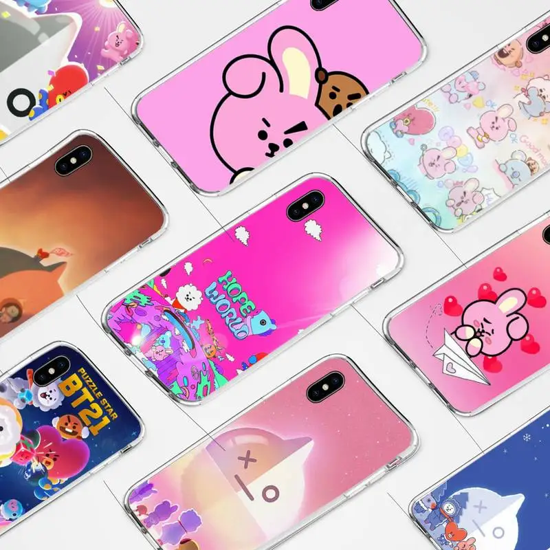 Lovely cartoon BT21 Phone Case for iphone 6s 7 8plus xr xs max 11 12 pro max mini funds clear
Lovely cartoon BT21 Phone Case for iphone 6s 7 8plus xr xs max 11 12 pro max mini funds clear