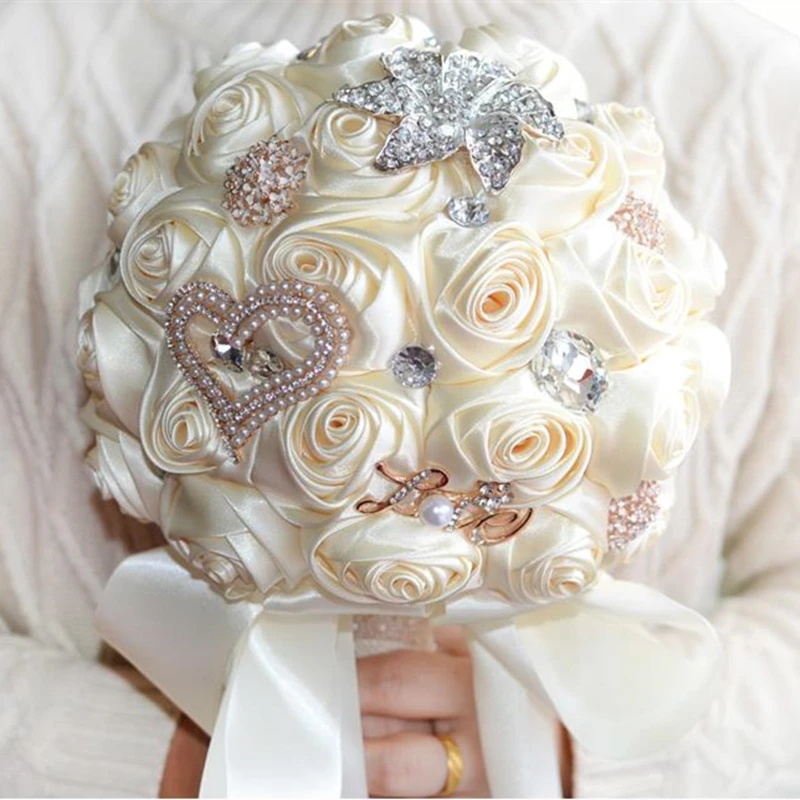 Hot artificial wedding bouquets hand made flower crystal bridal wedding bouquets for wedding decoration
Hot artificial wedding bouquets hand made flower crystal bridal wedding bouquets for wedding decoration