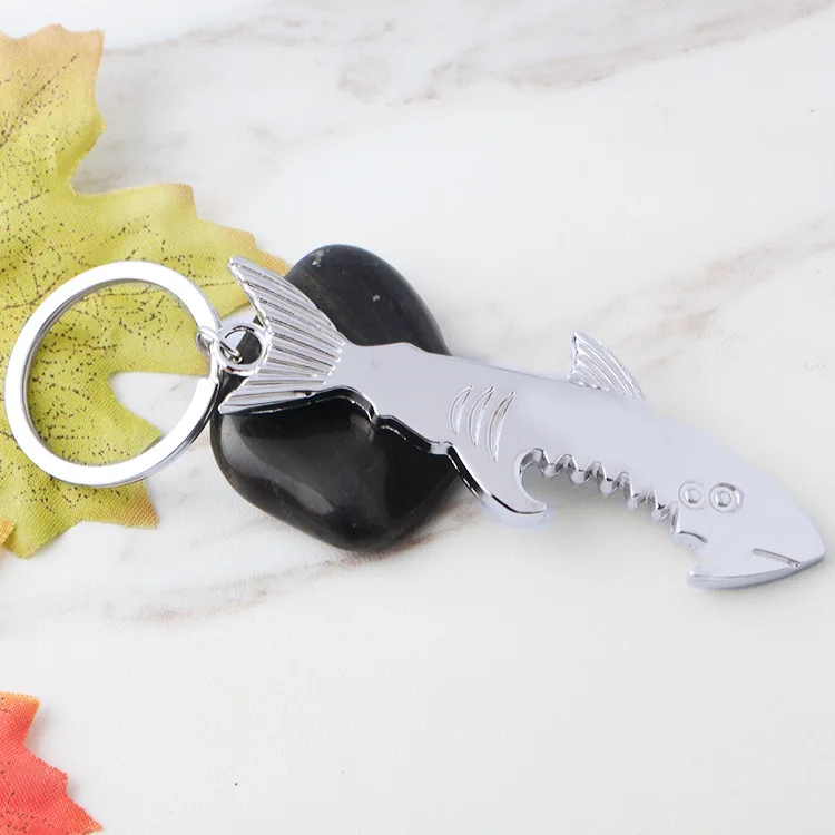 Creative Bottle Opener Shark key chain The shark Shape Glossy Portable Stainless Steel Beer Cap Key chain Male Gift key chain
Creative Bottle Opener Shark key chain The shark Shape Glossy Portable Stainless Steel Beer Cap Key chain Male Gift key chain