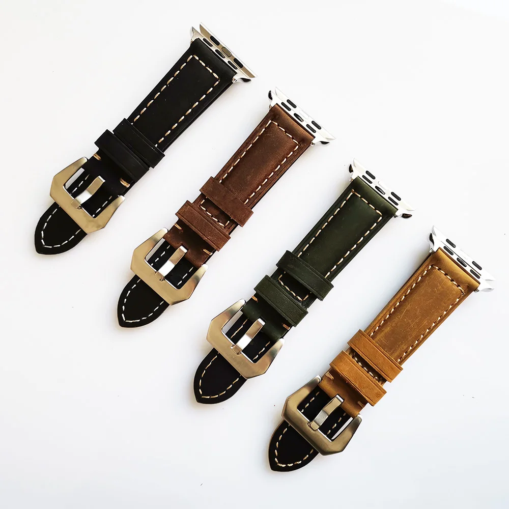 Leather Strap for Apple Watch 5/4 44mm 40mm Series 3/2/1 Bracelet 42 mm 38 mm Crazy Horse Watchband for iwatch Band Watch Strap
Leather Strap for Apple Watch 5/4 44mm 40mm Series 3/2/1 Bracelet 42 mm 38 mm Crazy Horse Watchband for iwatch Band Watch Strap