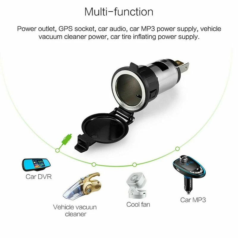 12V USB Car Cigarette Lighter Waterproof Socket Charger Power Adapter Cable Fuse For Car Motorcycle ATV Boat Riding Mower
12V USB Car Cigarette Lighter Waterproof Socket Charger Power Adapter Cable Fuse For Car Motorcycle ATV Boat Riding Mower