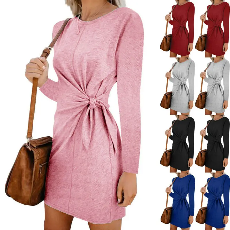 Women Cotton Long Sleeve Autumn Warm A-Line Loose Tunic Top Blouse T-Shirt Dress
Women Cotton Long Sleeve Autumn Warm A-Line Loose Tunic Top Blouse T-Shirt Dress