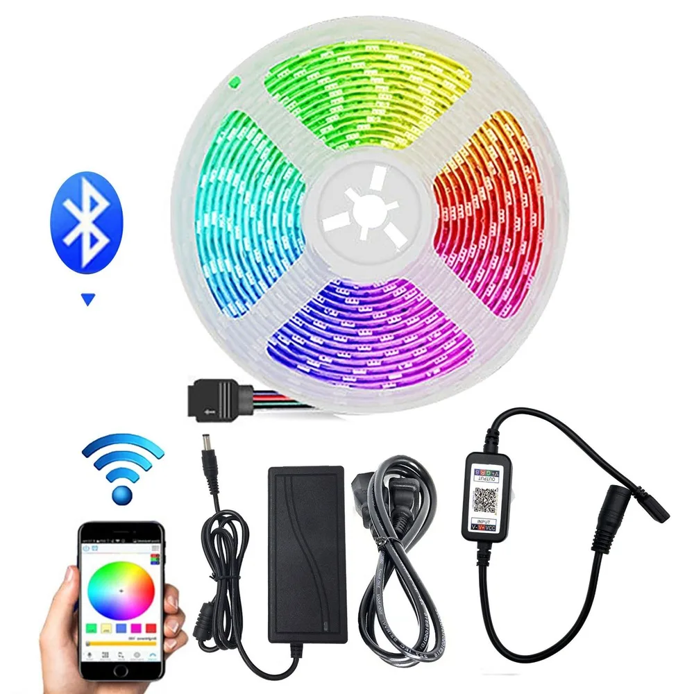 Умная Bluetooth Светодиодная лента, 20 м, RGB 5050 SMD, гибкая Водонепроницаемая светодиодная ленсветильник, 5 м, Диодная лента, 12 В постоянного тока, го...
Умная Bluetooth Светодиодная лента, 20 м, RGB 5050 SMD, гибкая Водонепроницаемая светодиодная ленсветильник, 5 м, Диодная лента, 12 В постоянного тока, го...