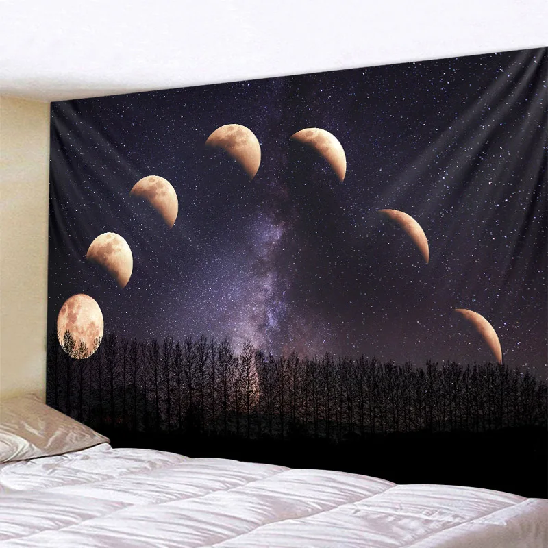 Night starry sky big tapestry landscape moon living room bedroom hanging cloth bohemian psychedelic wall decoration 6 sizes
Night starry sky big tapestry landscape moon living room bedroom hanging cloth bohemian psychedelic wall decoration 6 sizes