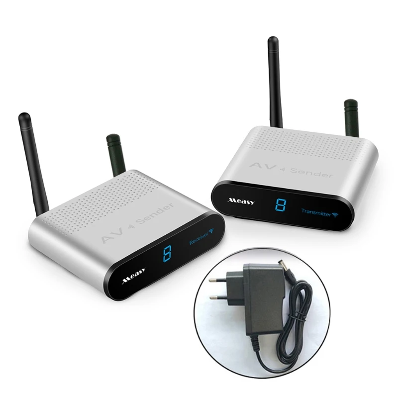 Transmitter Receiver 2.4GHz Wireless Video AV Transmitter and Receiver (Suitable for One or Two Floor)
Transmitter Receiver 2.4GHz Wireless Video AV Transmitter and Receiver (Suitable for One or Two Floor)