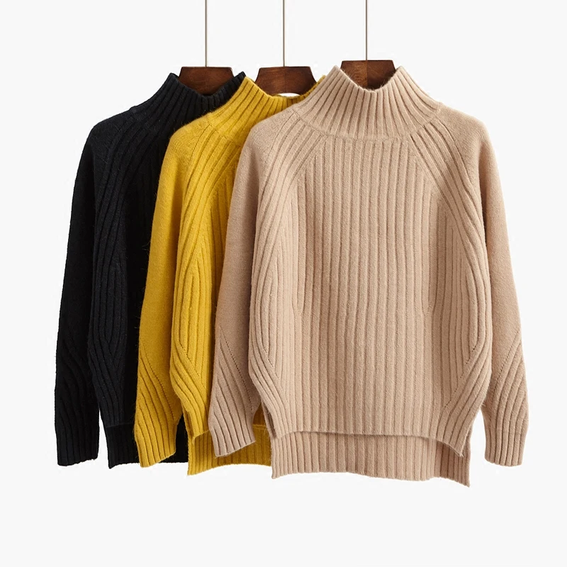 2020 New Solid Color Half High Neck Pullover Sweater Women Short Spring and Autumn Knitted Bottoming Shirt
2020 New Solid Color Half High Neck Pullover Sweater Women Short Spring and Autumn Knitted Bottoming Shirt