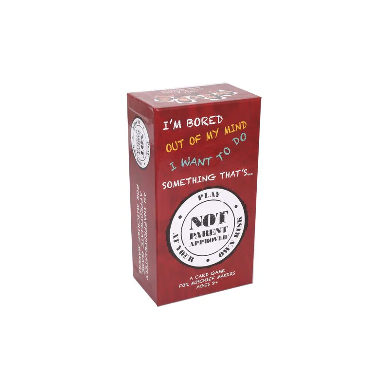 455 Cards Not Parent Approved Children's Board Games Cards Things That Parents Are Not Allowed To Do Friends Party Cards Toys
455 Cards Not Parent Approved Children's Board Games Cards Things That Parents Are Not Allowed To Do Friends Party Cards Toys