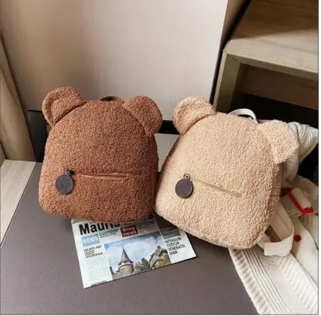 Fashion Children School Bags Cute Bear Ear Fleece Kids Backpack Boys Girls School Bags Mini Backpack Book Bag
Fashion Children School Bags Cute Bear Ear Fleece Kids Backpack Boys Girls School Bags Mini Backpack Book Bag