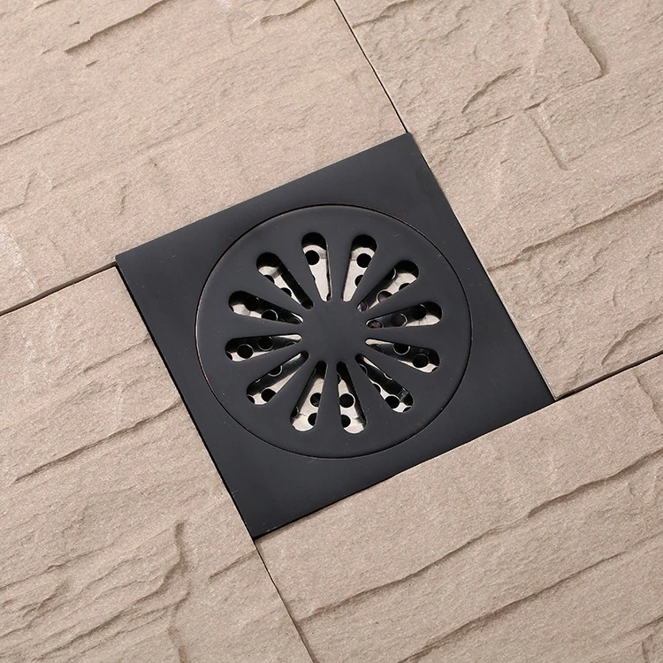 Brass Drain Odor Proof Floor Drain Cover Bathroom Square 10*10 Insect Proof Drain Cover Black Toliet Shower Drain Hair Catcher
Brass Drain Odor Proof Floor Drain Cover Bathroom Square 10*10 Insect Proof Drain Cover Black Toliet Shower Drain Hair Catcher