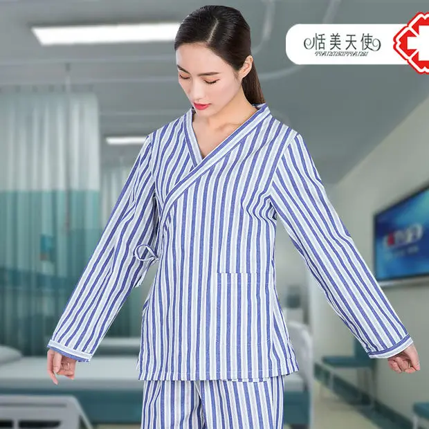 1 Set Patient Gowns Unisex Shirt and Trousers Patient Clothes for Bedridden Fracture Patients Health Care Striped Pajamas
1 Set Patient Gowns Unisex Shirt and Trousers Patient Clothes for Bedridden Fracture Patients Health Care Striped Pajamas