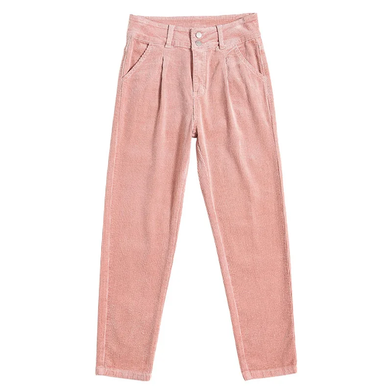 New Winter Pants Women Vintage Corduroy High Waist Pants Women Loose Harem Pants Trousers Pantalon Femme Casual Long Pants C5915
New Winter Pants Women Vintage Corduroy High Waist Pants Women Loose Harem Pants Trousers Pantalon Femme Casual Long Pants C5915