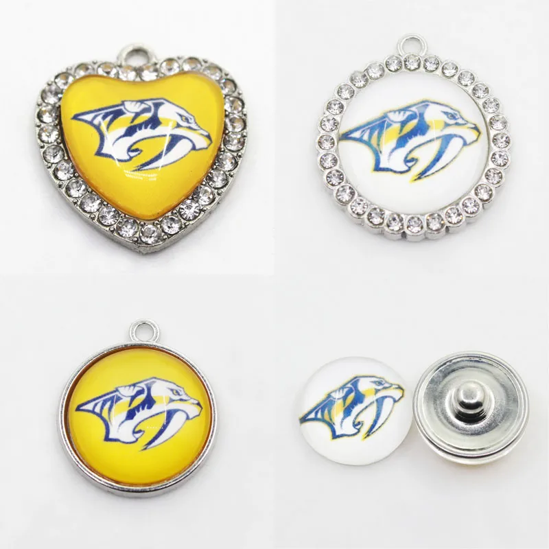 

US Ice Hockey Team Nashville Dangle Charms DIY Necklace Earrings Bracelet Bangles Buttons Sports Jewelry Accessories