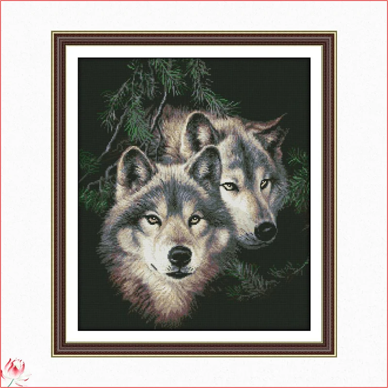 The Two Wolves Animal Patterns Counted 11CT 14CT DIY Cross Stitch Sets Chinese Cross-stitch Kits Embroidery Needlework
The Two Wolves Animal Patterns Counted 11CT 14CT DIY Cross Stitch Sets Chinese Cross-stitch Kits Embroidery Needlework
