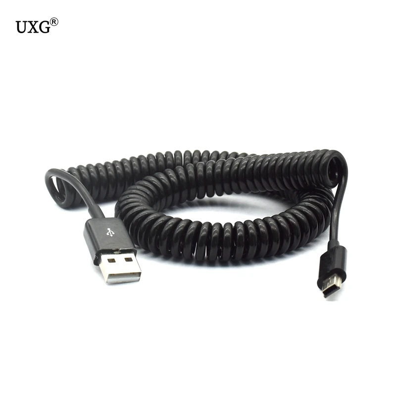 USB 2.0 to Mini USB Cables Mini USB Coiled Spiral Spring Data Charging Adapter Cable 50cm/0.5m 200cm/2m
USB 2.0 to Mini USB Cables Mini USB Coiled Spiral Spring Data Charging Adapter Cable 50cm/0.5m 200cm/2m