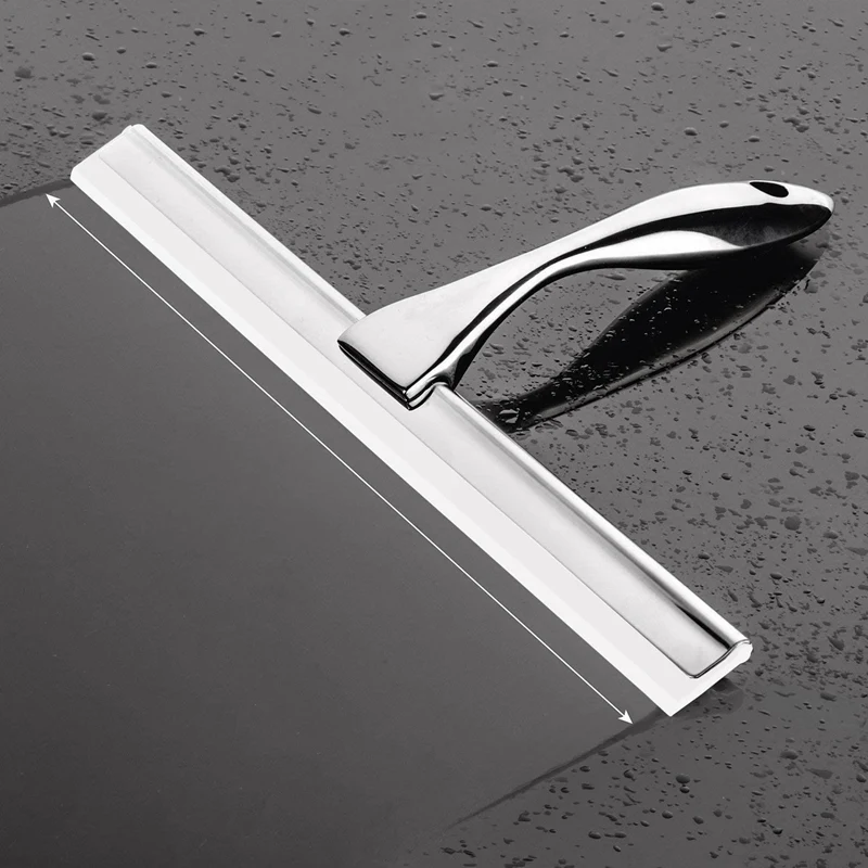 Shower Squeegee, Window Stainless Steel Wiper with Self Adhesive Hook, Cleaner for Bathroom Mirror Wiper Scraper Window
Shower Squeegee, Window Stainless Steel Wiper with Self Adhesive Hook, Cleaner for Bathroom Mirror Wiper Scraper Window