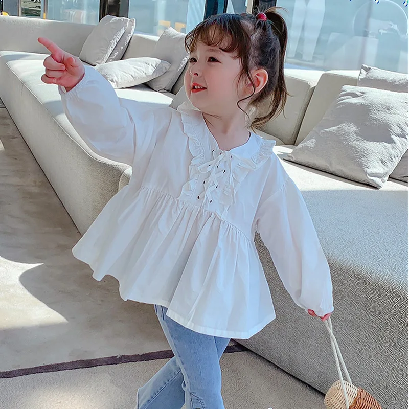 Casual White Children Clothes Spring Summer Girls Cotton Blouses Shirts Kids Teenagers Outwear Breathable High Quality
Casual White Children Clothes Spring Summer Girls Cotton Blouses Shirts Kids Teenagers Outwear Breathable High Quality