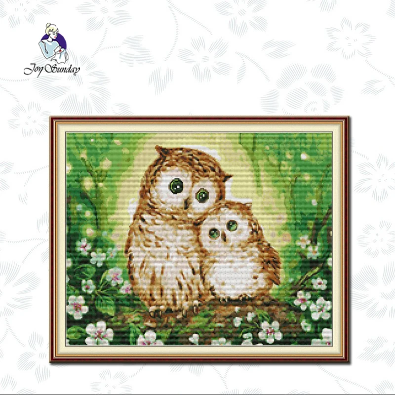 Joy Sunday,Two owls animal pattern cross stitch kit 14ct white 11ct printed DIY cross stitch needlework embroidery set
Joy Sunday,Two owls animal pattern cross stitch kit 14ct white 11ct printed DIY cross stitch needlework embroidery set