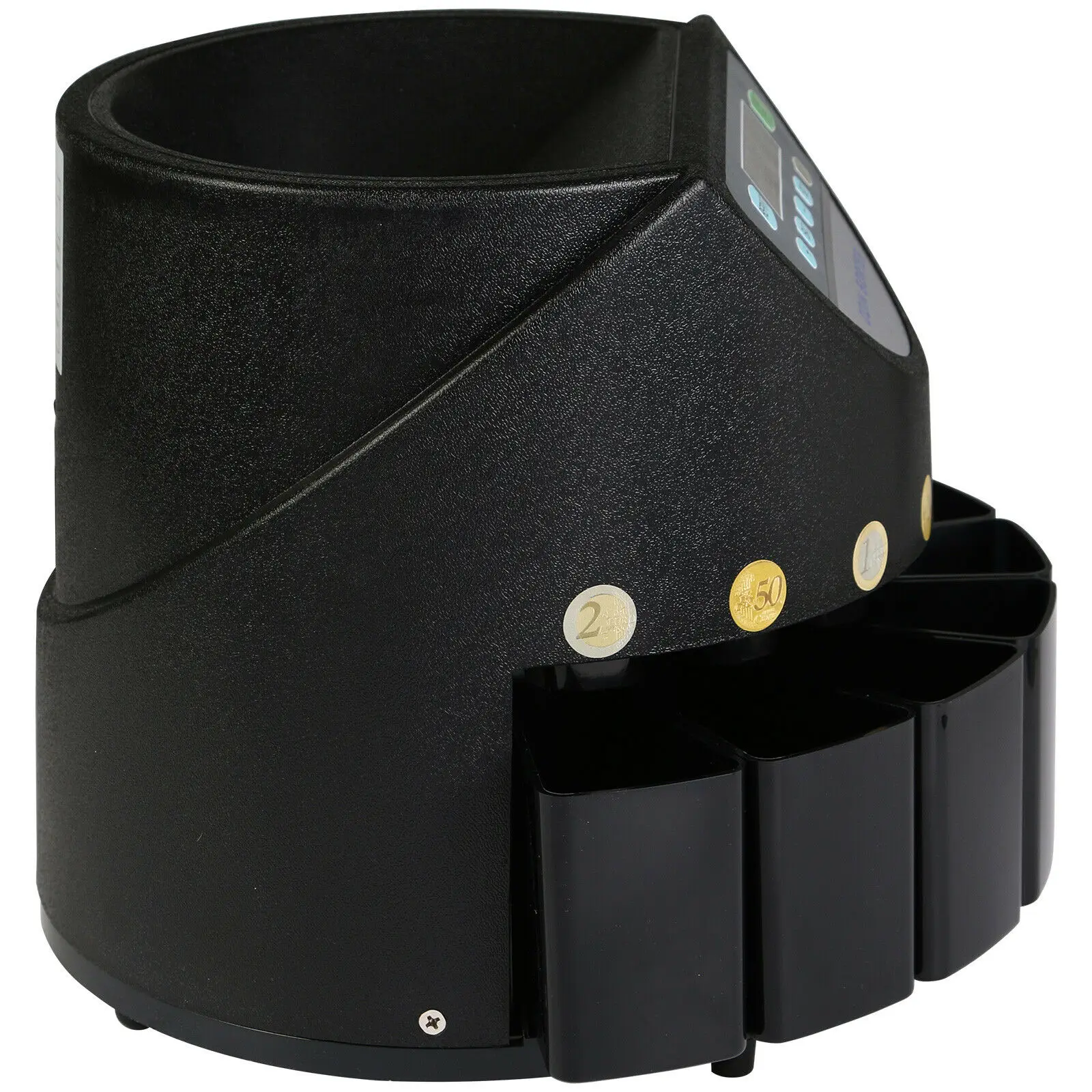 Self Purchase Euro Coin Counter 300 Coins per Minute Automatic Coin Sorter Piggy Bank Coin Counter with LED Display
Self Purchase Euro Coin Counter 300 Coins per Minute Automatic Coin Sorter Piggy Bank Coin Counter with LED Display