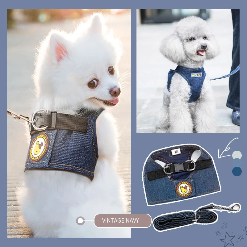 Dog Collar Dog Collar Accessories Dog Leash Personalised Dog Collar Dog Harness and Leash Puppy Traction Rope Denim Vest
Dog Collar Dog Collar Accessories Dog Leash Personalised Dog Collar Dog Harness and Leash Puppy Traction Rope Denim Vest