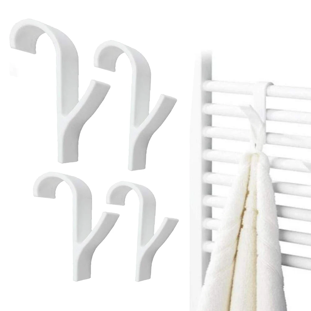 2/4 Pcs Plastic Towel Rack Hook Hanger for Heated Towel Radiator Rail Bathroom Hook Holder Clothes Hanger Scarf Hanger White
2/4 Pcs Plastic Towel Rack Hook Hanger for Heated Towel Radiator Rail Bathroom Hook Holder Clothes Hanger Scarf Hanger White