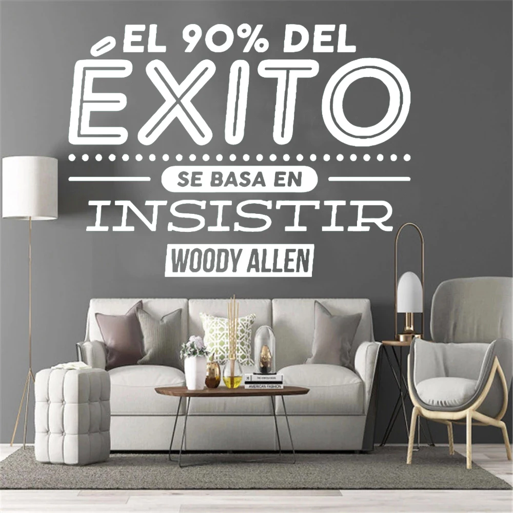 Insistir Stickers For Livingroom Decor Spanish Quote Vinyl Wall Decals Home decoration Office Room Wallpaper Mural RU505
Insistir Stickers For Livingroom Decor Spanish Quote Vinyl Wall Decals Home decoration Office Room Wallpaper Mural RU505