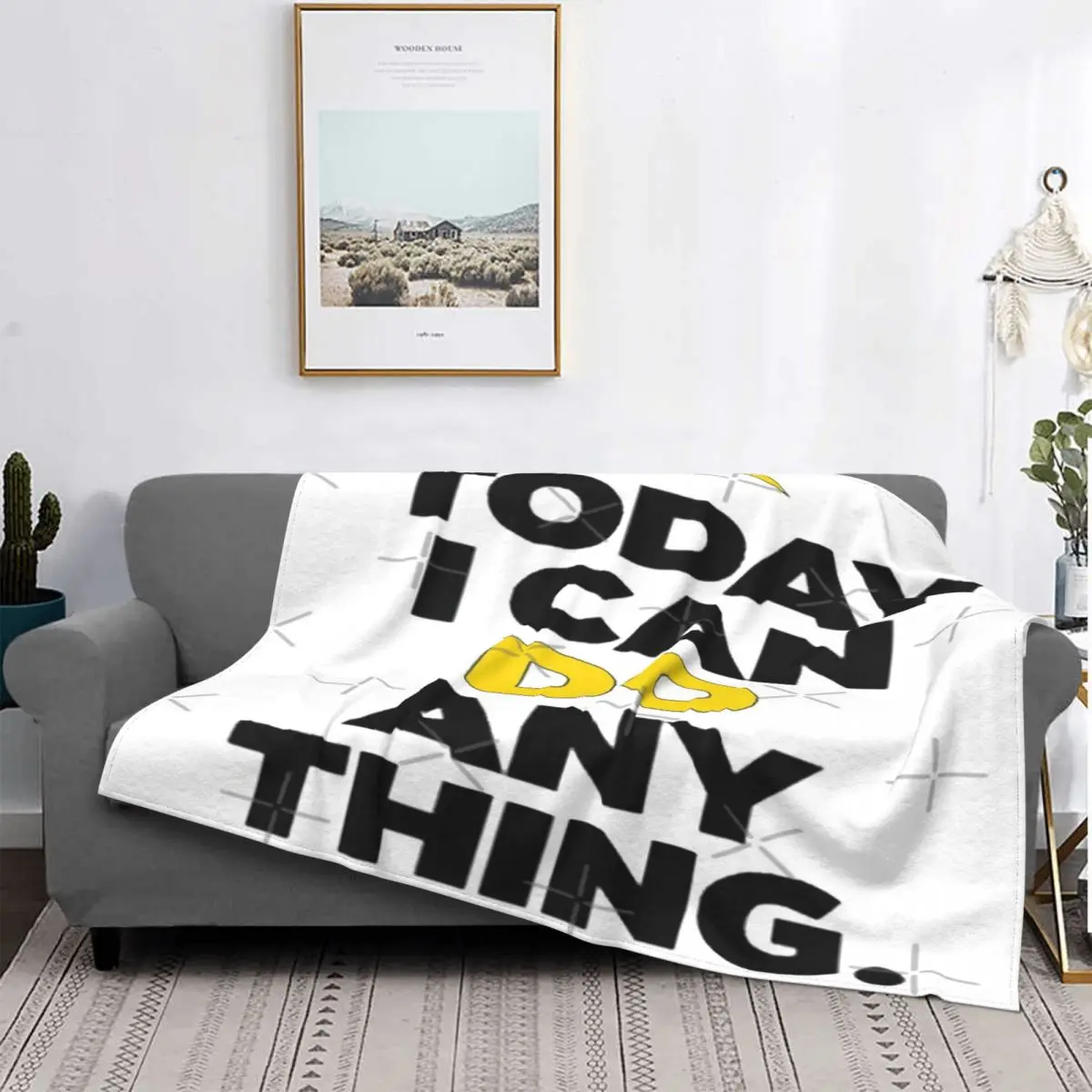 

Ticda - Today I Can Do Anything 1 manta, colcha para cama, mantas a cuadros para sofá, manta de verano, toalla de playa de lujo