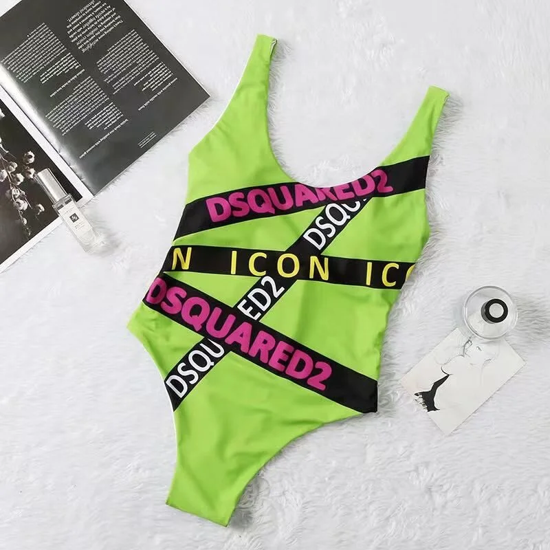 2021 итальянский бренд Dsquared2 пляжное пикантное бикини купальник из двух частей