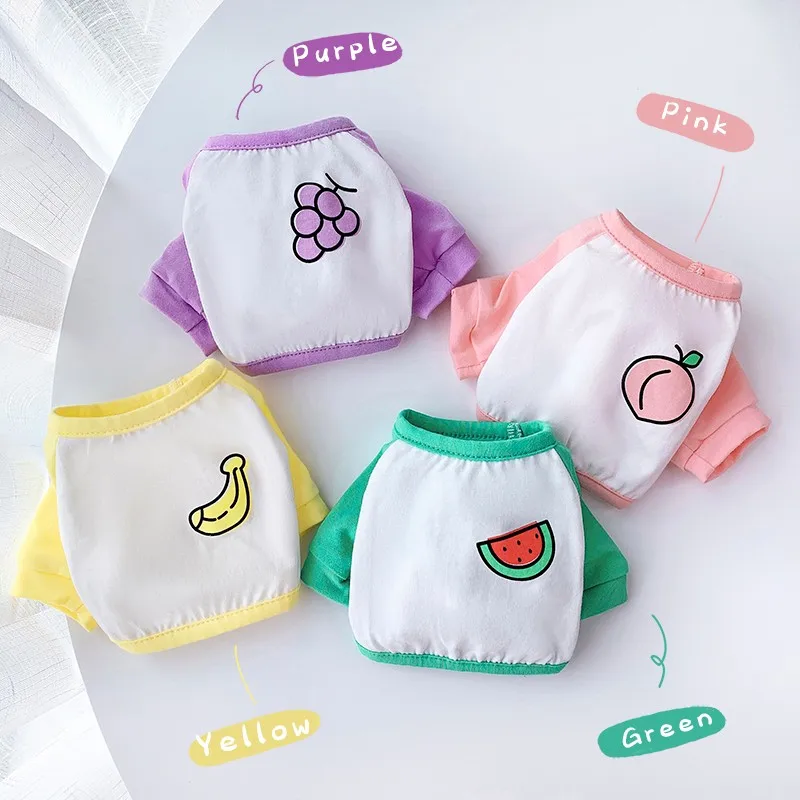 Summer Pet Dog Clothes Cotton Fruit Watermelon Dog T-shirt For Puppy Breathable Pullover Dogs Shirt Vest Chihuahua Costume Ropa
Summer Pet Dog Clothes Cotton Fruit Watermelon Dog T-shirt For Puppy Breathable Pullover Dogs Shirt Vest Chihuahua Costume Ropa