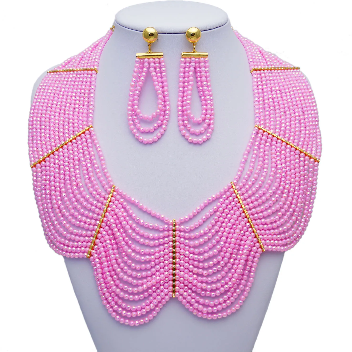 Yulaili Best Sell Roaring Flame Colored Crystal Bead Jewelry Set Stylish Woman Party Earring And Necklace Jewelry Sets
Yulaili Best Sell Roaring Flame Colored Crystal Bead Jewelry Set Stylish Woman Party Earring And Necklace Jewelry Sets