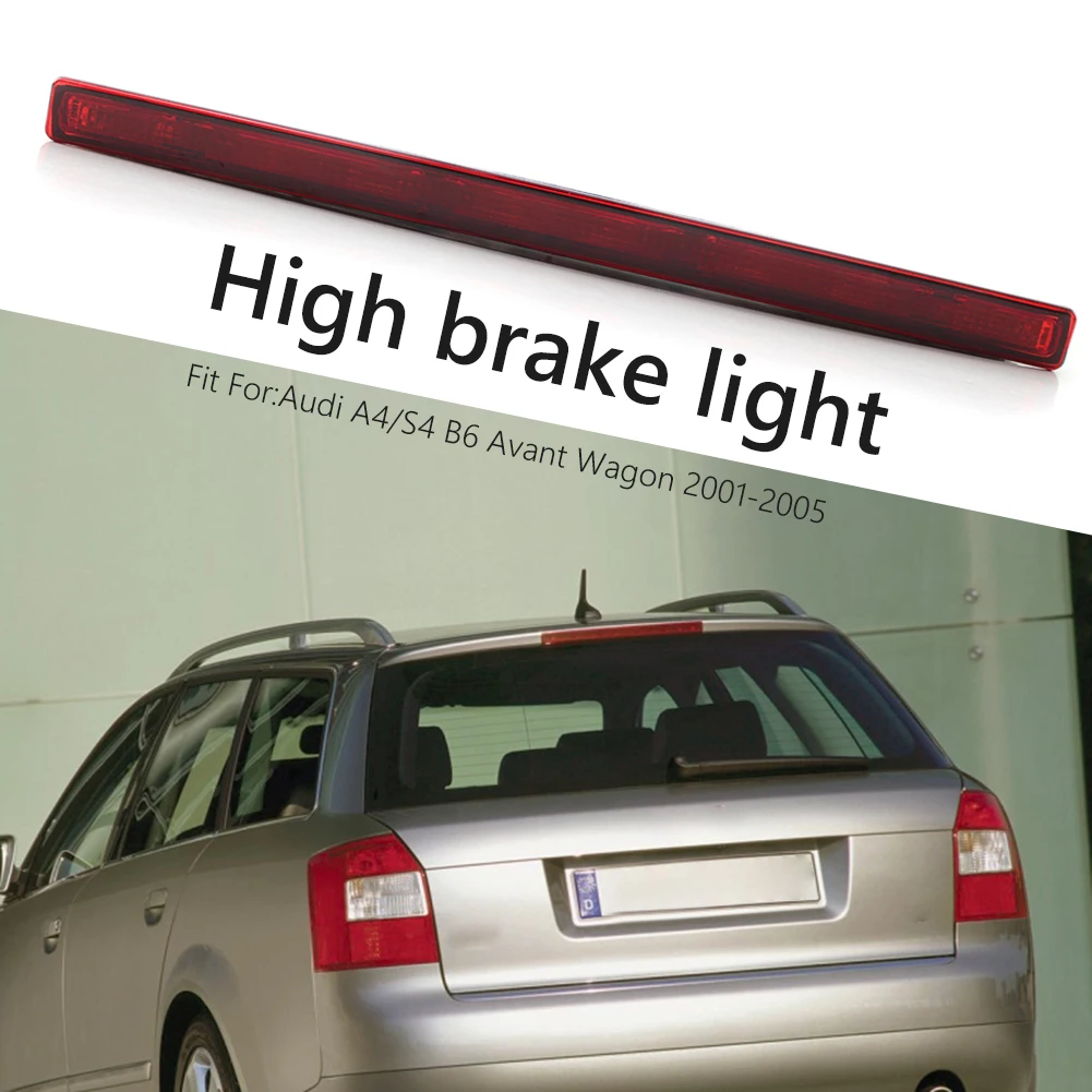 Red 3rd Brake Light Lamp Smoked Lens for Audi A4/S4 B6 Wagon 2001-2005 8E9945097 Car Parts Repalce High Mount Lamp
Red 3rd Brake Light Lamp Smoked Lens for Audi A4/S4 B6 Wagon 2001-2005 8E9945097 Car Parts Repalce High Mount Lamp