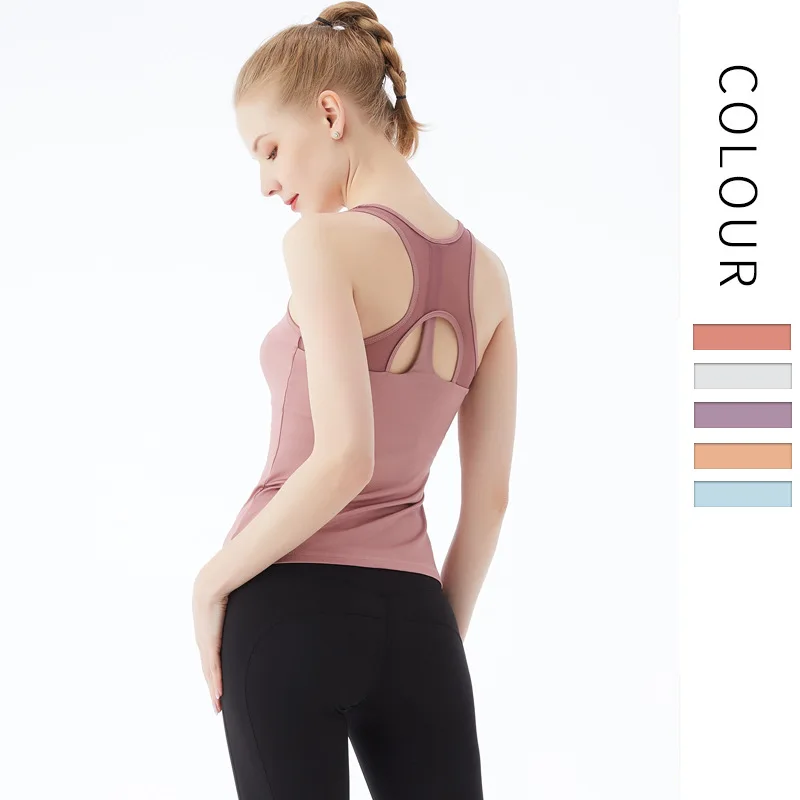 Fitness Underwear Women's Yoga Tops Solid Color Casual Nylon Breathable Quick-Drying Running Sports Vest Sleeveless Sportswear
Fitness Underwear Women's Yoga Tops Solid Color Casual Nylon Breathable Quick-Drying Running Sports Vest Sleeveless Sportswear