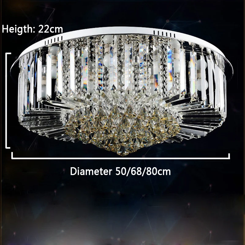 Round desgin Led ceiling light E14 Crystal ceiling light lustres de cristal abajur lamparas de techo for bedroom livingroom
Round desgin Led ceiling light E14 Crystal ceiling light lustres de cristal abajur lamparas de techo for bedroom livingroom