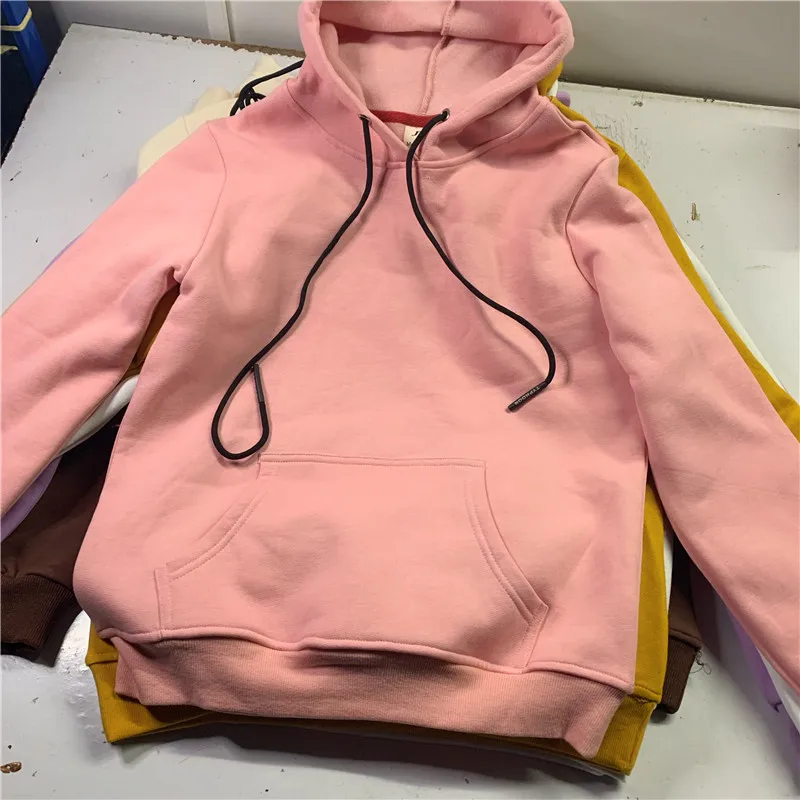 women's coat Candy solid color student factory sales simple Hooded Sweater pure cotton one
women's coat Candy solid color student factory sales simple Hooded Sweater pure cotton one