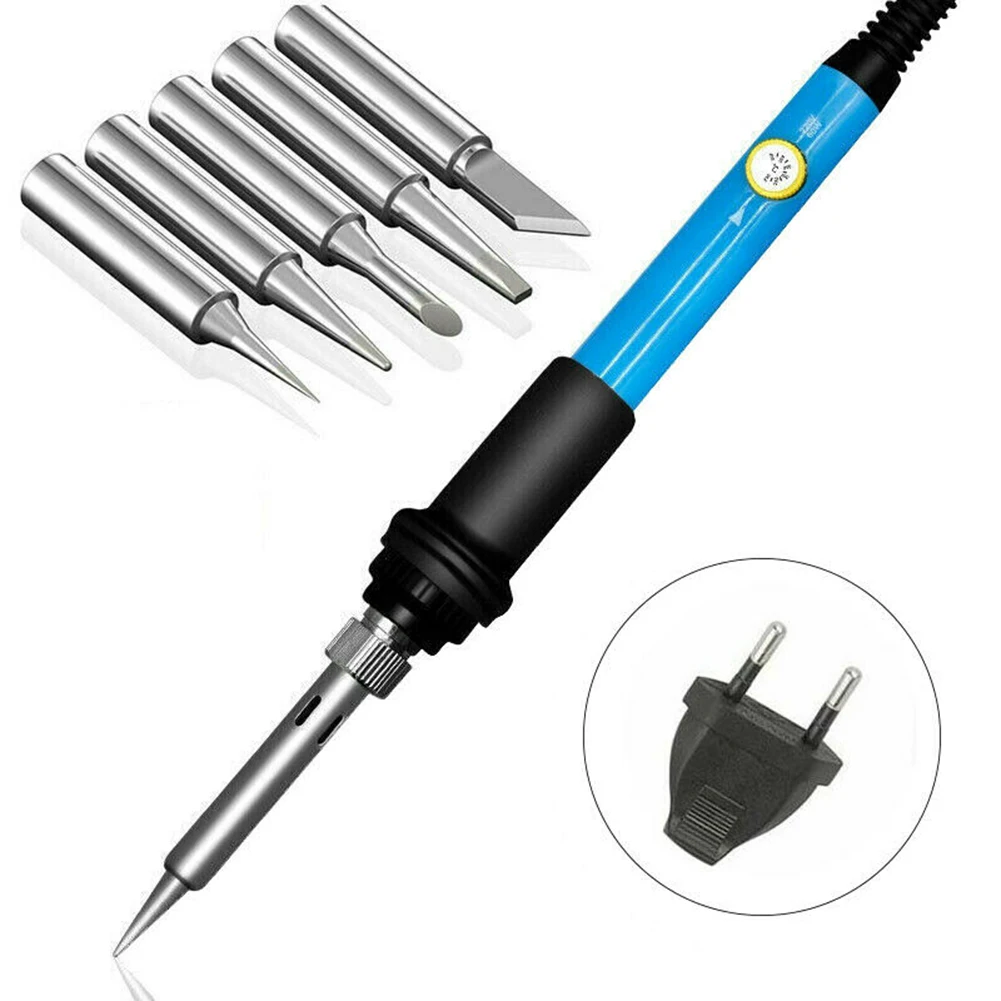 60W Electric Soldering Iron Pen Adjustable Temperature Soldering Iron EU Plug 220V Circuit Board Repairing Welding Tool
60W Electric Soldering Iron Pen Adjustable Temperature Soldering Iron EU Plug 220V Circuit Board Repairing Welding Tool