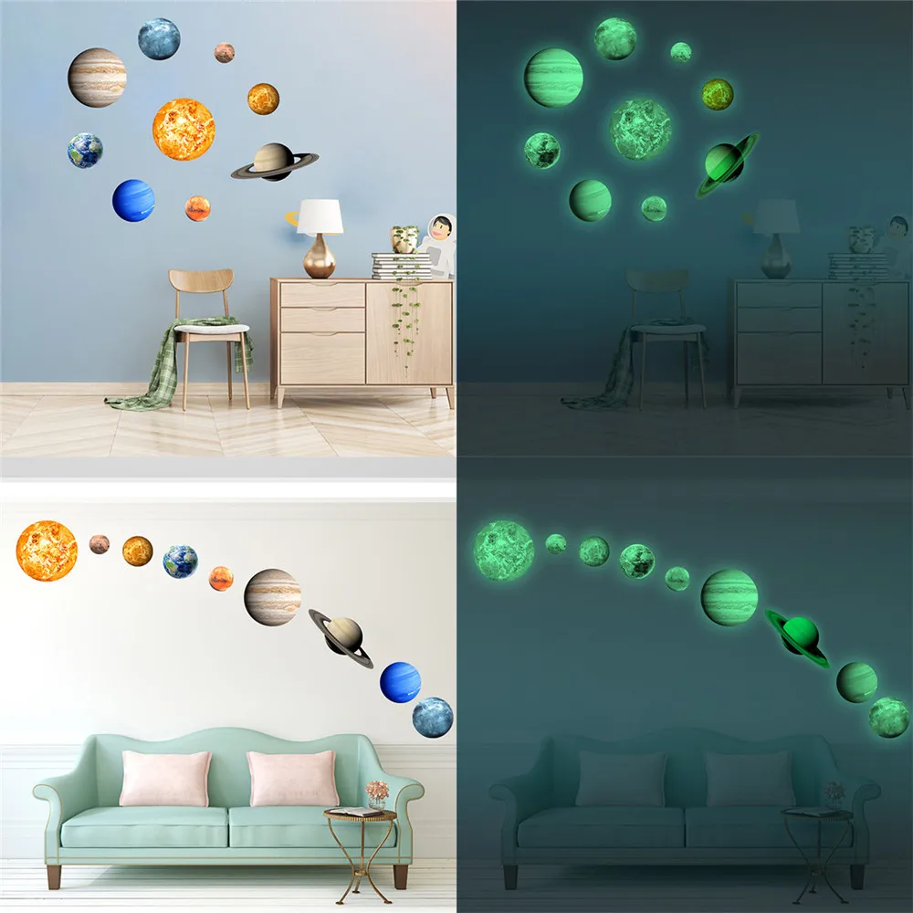 Glow In The Dark Planet/Solar System Wall Sticker 10 Planet Decal Kids Room Decor Stars Luminous Stickers
Glow In The Dark Planet/Solar System Wall Sticker 10 Planet Decal Kids Room Decor Stars Luminous Stickers