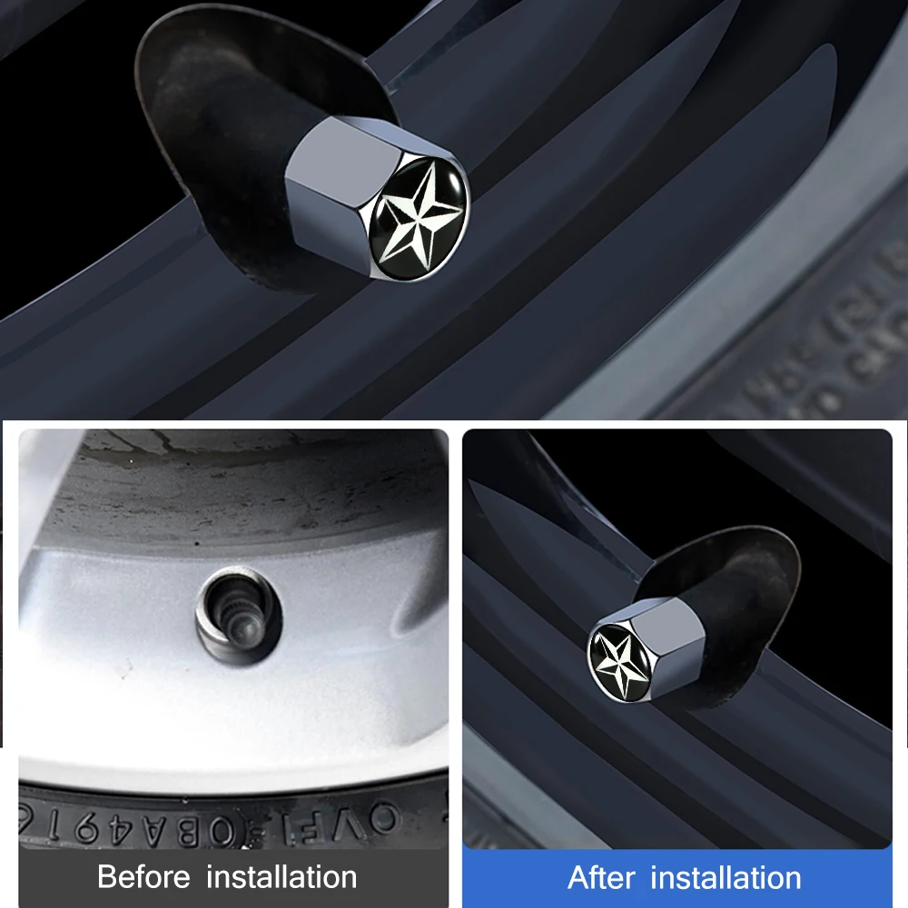 Car Tire Valve Stem Caps - 4PCS Auto Wheel Tyre Air Stems Cover Anti-Theft Dust-Proof Colored Bling Aluminum Valve Stem Caps
Car Tire Valve Stem Caps - 4PCS Auto Wheel Tyre Air Stems Cover Anti-Theft Dust-Proof Colored Bling Aluminum Valve Stem Caps
