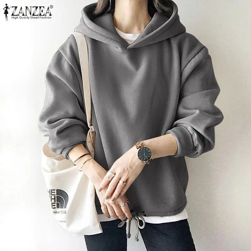 ZANZEA Femme Drawstring Casual Hoodies Street Coat Autumn 2021 Stylish Pullover Long Sleeve Women ONeck Elastic Waist Sweatshirt
ZANZEA Femme Drawstring Casual Hoodies Street Coat Autumn 2021 Stylish Pullover Long Sleeve Women ONeck Elastic Waist Sweatshirt
