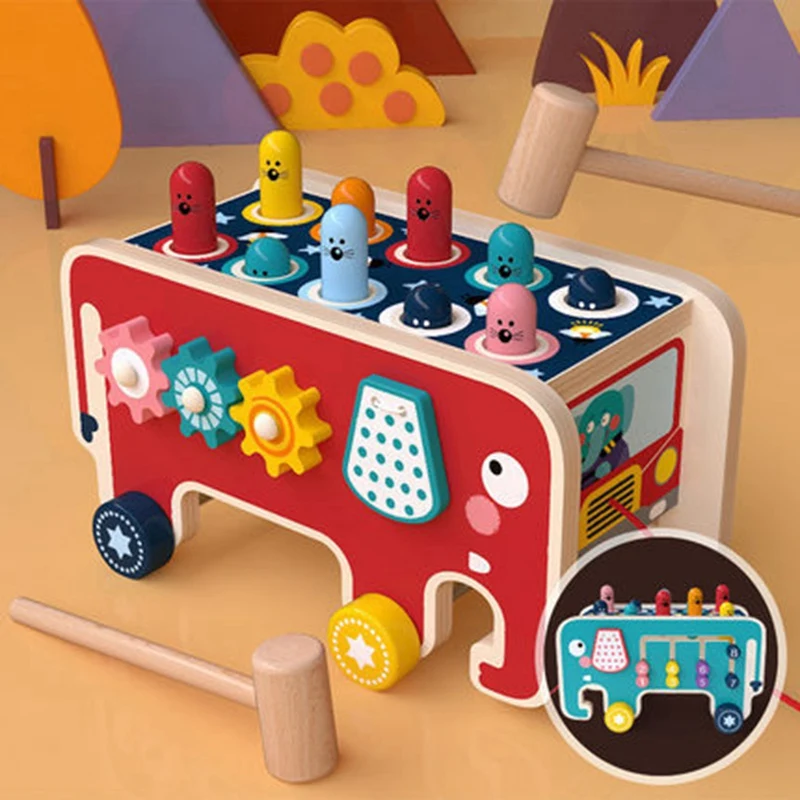 Colorful Wooden Whack-A-Mole Game Early Educational Toys Kids Musical Bus Baby Girl Boy Toy Hand Knocking Hamster
Colorful Wooden Whack-A-Mole Game Early Educational Toys Kids Musical Bus Baby Girl Boy Toy Hand Knocking Hamster