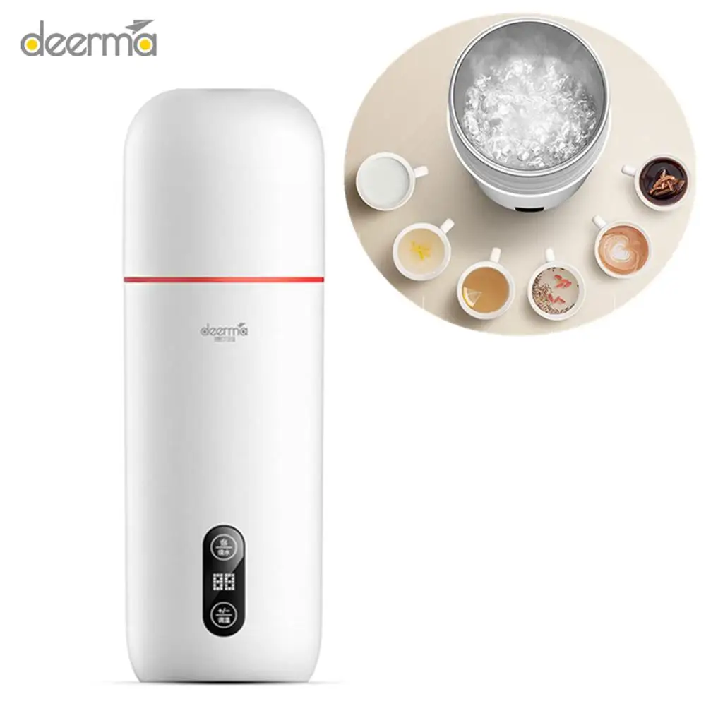 Deerma Portable Electric Cup Travel Hot Wtater Heating Cup 350ml Milk Travel Boilers Mugs Thermal Cups Tea Coffee Heater
Deerma Portable Electric Cup Travel Hot Wtater Heating Cup 350ml Milk Travel Boilers Mugs Thermal Cups Tea Coffee Heater