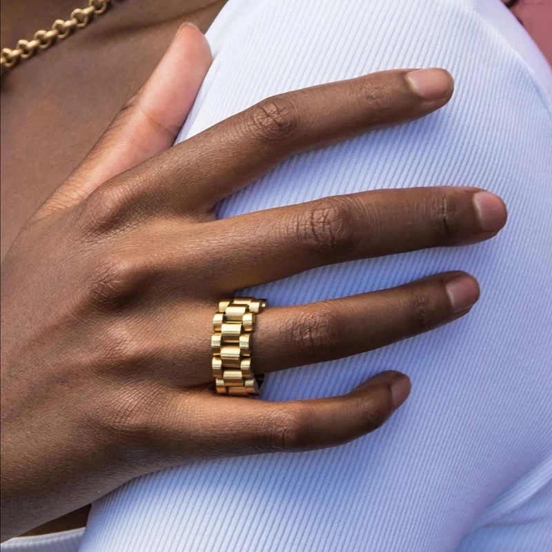 Luxury Never Fade Rose Gold Blue Strap Ring Men 316L Stainless Steel Womens Rings Jewelry Fashion 8MM Wide Finger Band Dropship
Luxury Never Fade Rose Gold Blue Strap Ring Men 316L Stainless Steel Womens Rings Jewelry Fashion 8MM Wide Finger Band Dropship