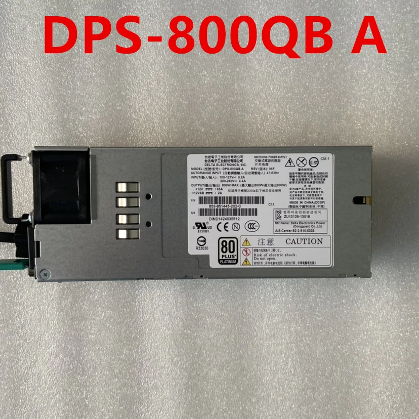 Новый оригинальный блок питания для Delta 800 Вт, импульсный источник питания DPS-800QB A 856-851445
Новый оригинальный блок питания для Delta 800 Вт, импульсный источник питания DPS-800QB A 856-851445