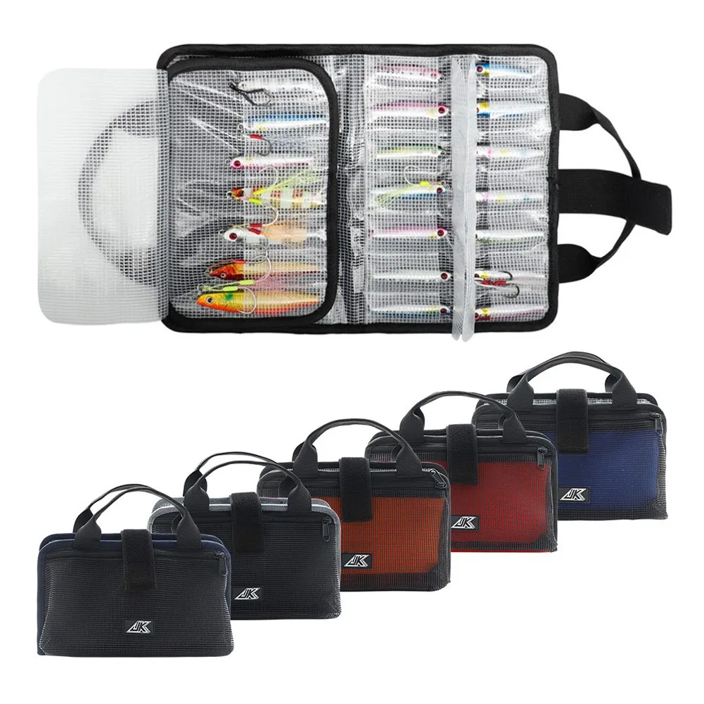 Portable Waterproof Bait Bag Fixture Bag Iron Plate Lead Leather Fishing Storage Bags Multifunctional Nylon Meshed Pocket Pesca
Portable Waterproof Bait Bag Fixture Bag Iron Plate Lead Leather Fishing Storage Bags Multifunctional Nylon Meshed Pocket Pesca