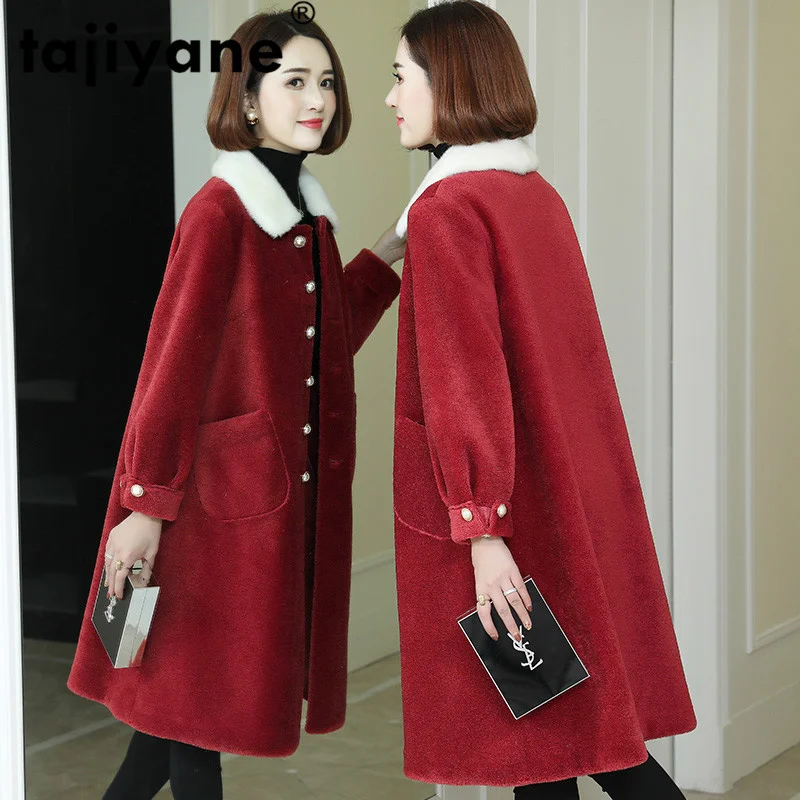Mink Collar Fur 100% Wool Jacket Real Fur Coat Autumn Winter Coat Women Clothes 2021 Korean Vintage Sheep Shearling Tops ZT3650
Mink Collar Fur 100% Wool Jacket Real Fur Coat Autumn Winter Coat Women Clothes 2021 Korean Vintage Sheep Shearling Tops ZT3650