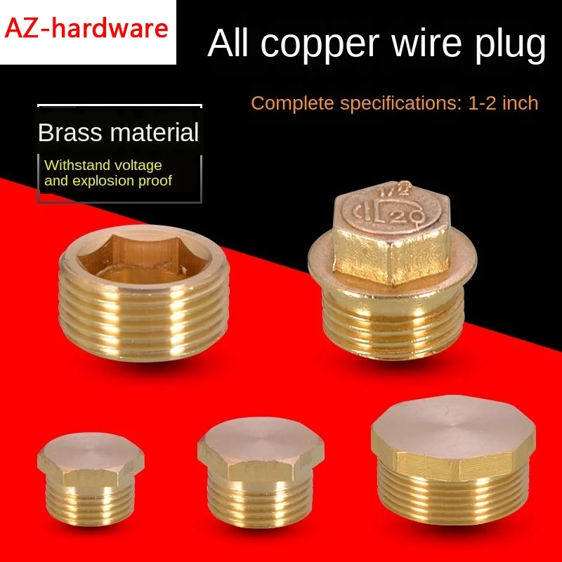 1/2 IN copper outer wire plug water heating copper fittings 1/4IN 3/8IN 3/4IN water pipe plug cap bulkhead 1 IN pipe plug
1/2 IN copper outer wire plug water heating copper fittings 1/4IN 3/8IN 3/4IN water pipe plug cap bulkhead 1 IN pipe plug