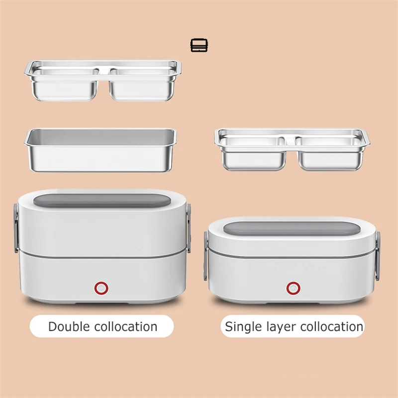 Electric Heated Lunch Box Bento Box Heated Food Container Boxes Japanese Thermal Snack Rice Cooker Portable Lunch Box For Office 
Electric Heated Lunch Box Bento Box Heated Food Container Boxes Japanese Thermal Snack Rice Cooker Portable Lunch Box For Office