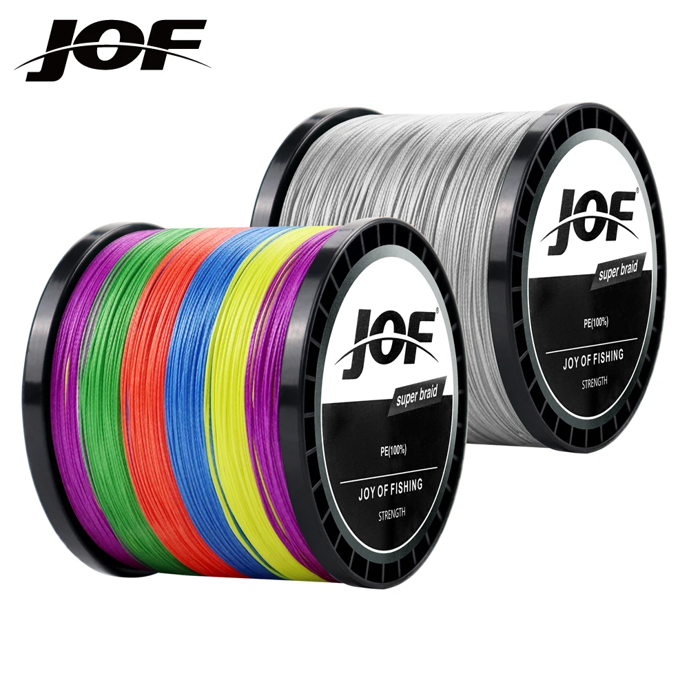 

JOF 8 Braided Carp Fishing Line Super Strong For Lake Sea 1000M 500M 300M 100% PE Multifilament Wire Woven