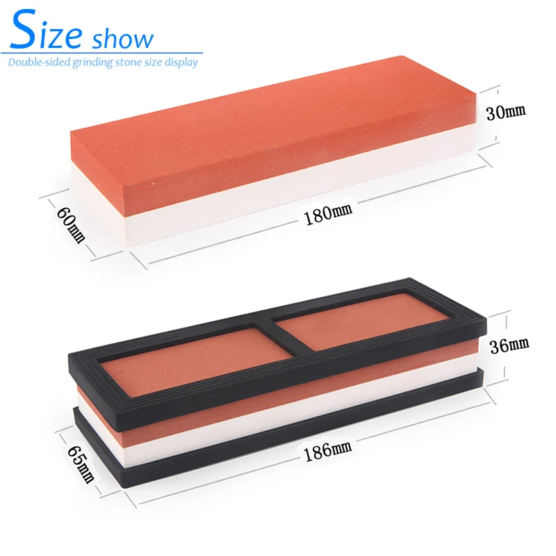 240/800# grit double side coarse grinding stones knife sharpener kitchen tools honing sharpening for a knife whetstones
240/800# grit double side coarse grinding stones knife sharpener kitchen tools honing sharpening for a knife whetstones