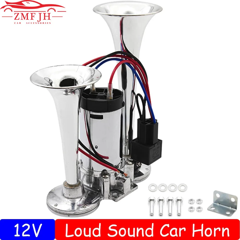 Universal 12V Super Loud Dual Tone Car Air Horn Set Trumpet Compressor with Wires and Relay for Motorcycle Car Boat Truck
Universal 12V Super Loud Dual Tone Car Air Horn Set Trumpet Compressor with Wires and Relay for Motorcycle Car Boat Truck