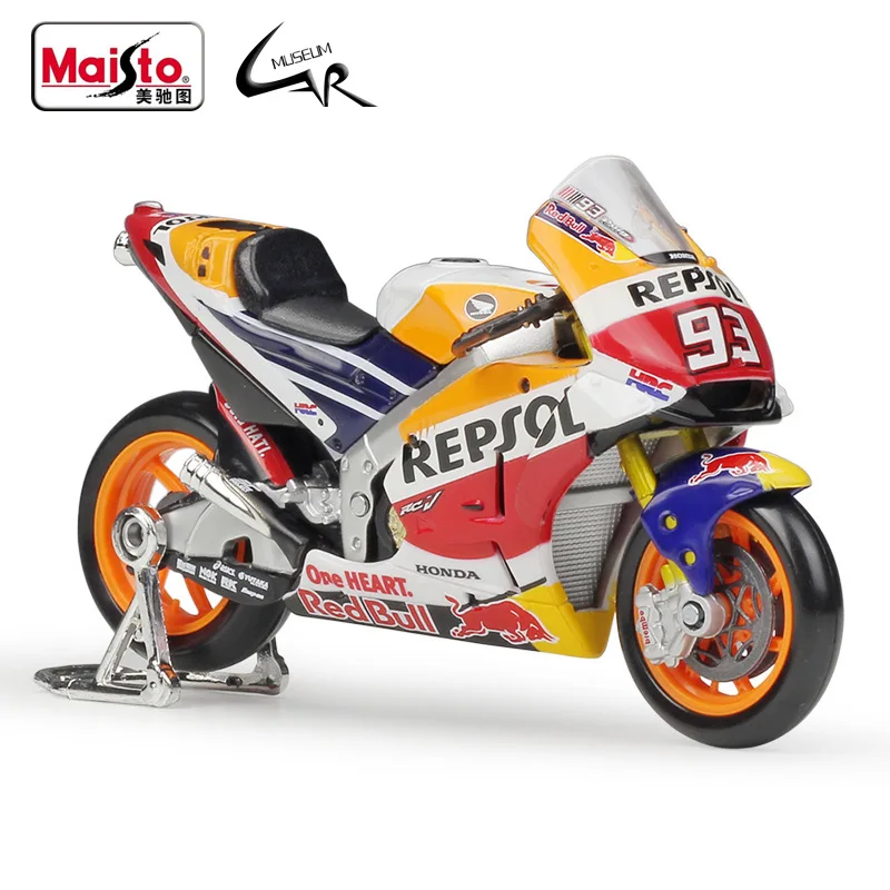 Модель для гоночных мотоциклов Maisto 1:18 HONDA Repsol Team RC213V #26 Дани педроса #93 Марк маркез
Модель для гоночных мотоциклов Maisto 1:18 HONDA Repsol Team RC213V #26 Дани педроса #93 Марк маркез